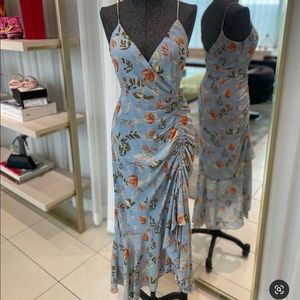 Garthered Side Surpice Midi Dress by Floret Studios Nordstrom